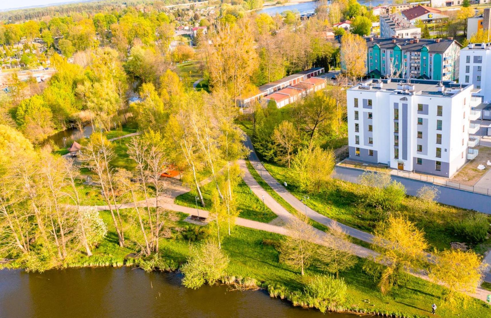 Belle View - 3Pok, Nawet 5 Lozek, Piekny Widok Na Rzeke, Tv55" Z Netflix I Max, Parking, Winda Apartamento Iława Exterior foto